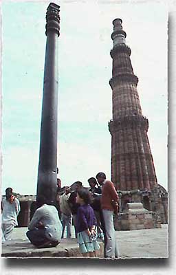 Delhi Qutb Minar and Iron Pillar